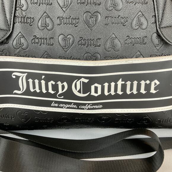 Juicy Couture Fashionista Dome Weekend Duffel - Black, about 18x6x12 inches - Picture 5 of 8